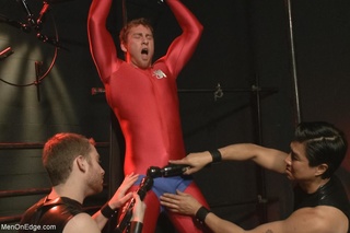 muscular lad superheros cosplay