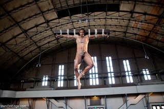 black lad blindfold flogged
