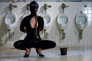 busty slave dons diving
