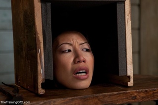 submissive asian naked bound