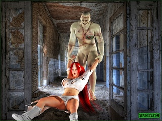 pelirroja gal montar monsters