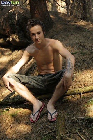 savage teen woods naked