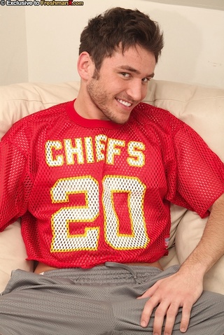 gay stud sits light