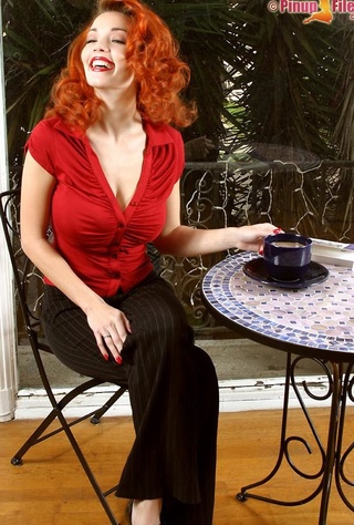 seductress fiery red hair