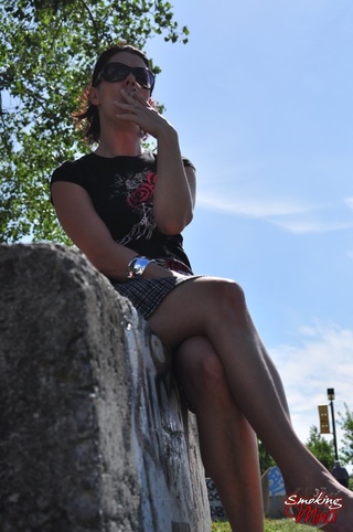 rock-chick black top skirt