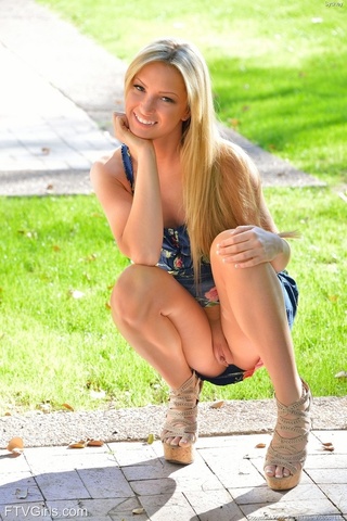 long haired blonde teen