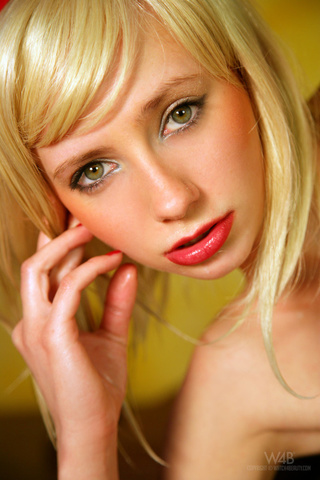 blonde hottie spills milk