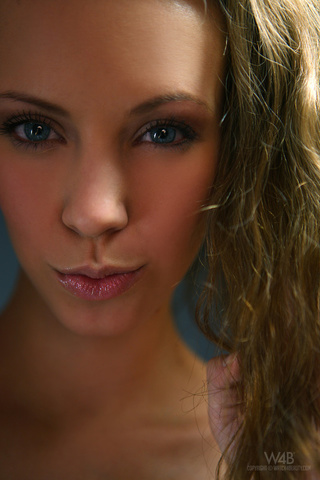 long curly haired blond