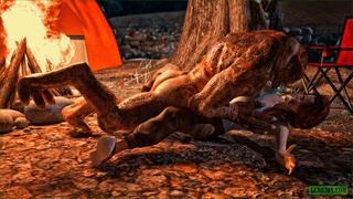 lizard man fucks redhead