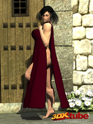 en forma tetuda sorceress se desnuda
