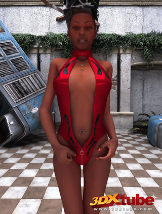 busty ebony girl strips
