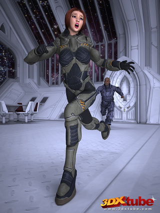 chick combat gear chased