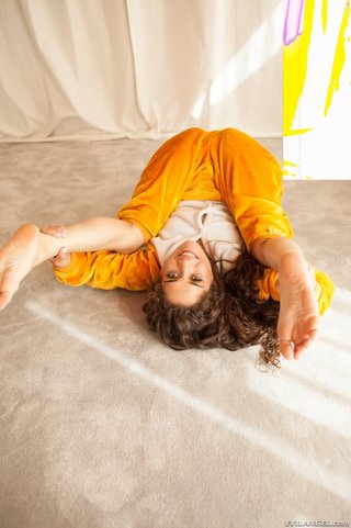 young cutie yellow coverall