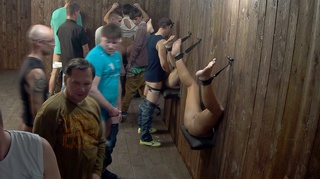 chained european ladies fucked