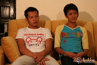 asian studs white shirt