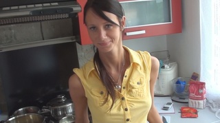 sexy skinny cutie enjoying