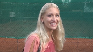 horny blonde trimmed pussy