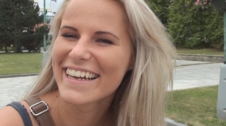 blonde heart-shaped ass enjoying