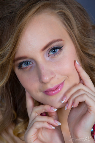 blue eyed horny girl