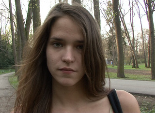 ponytailed busty teen brunette