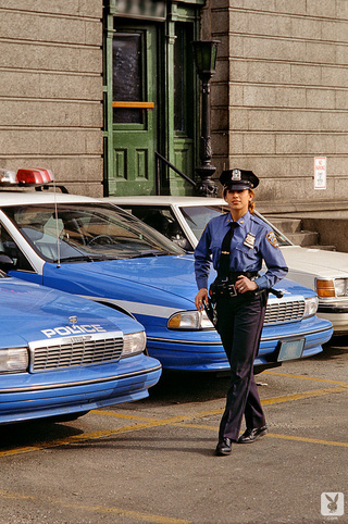 naughty police officer plays