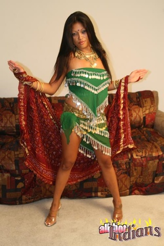 calientes indias nena verde