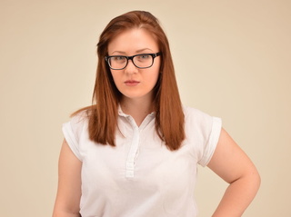 white teen orange hair