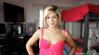 pierced nipples blonde pink