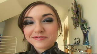babe latex uniform sucks
