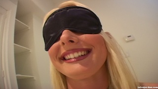 blindfolded slut surprise number