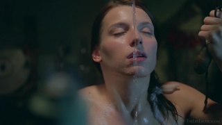 brunette amazing body showers