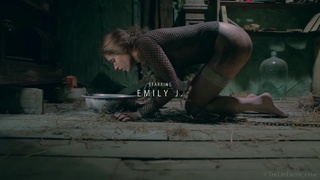 dirty chained brunette slut