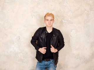 white young man playfulleo