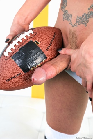 inked shemale football player