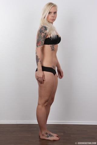 wild tattooed blonde pretty