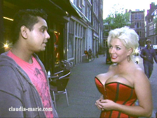 corset-wearing blonde fucked asshole
