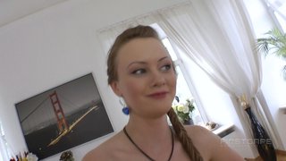 cute blonde angel happy