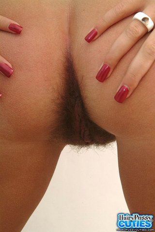 short haired brunette red