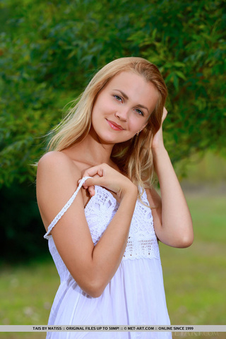 green eyed blonde teasing