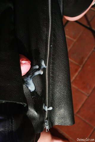 yummy booty brunette leather