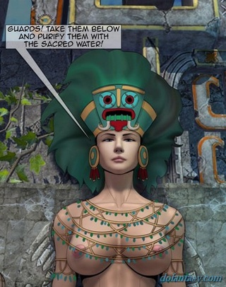 busty mayan goddess talking