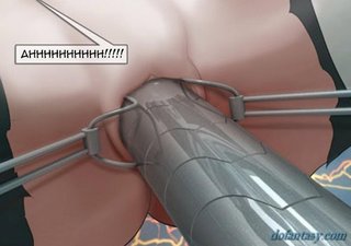 metallic alien dildo shooting
