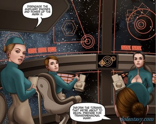 tetuda space stewardesses discussing