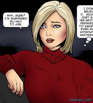 red get-up blonde drinking