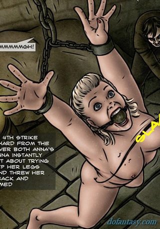 ballgagged blonde tortured gothic