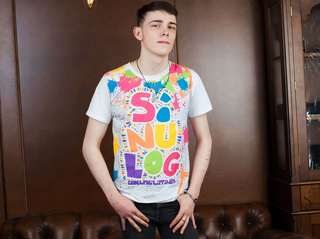 white young man playfulrick