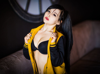 white teen black hair