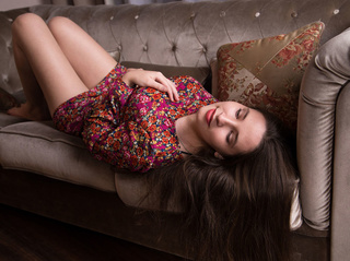 blancas jovencita castaña cabello
