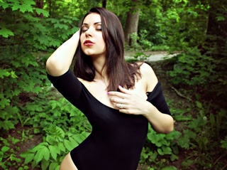 blancas jovencita castaña cabello