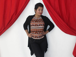 latino chica negras cabello